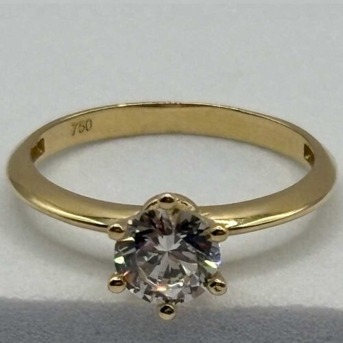 Engagement Ring or Solitaire Ring for Women - Model Solid Body