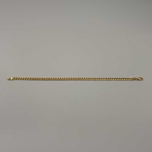 Gold Bracelet Cubana for Men