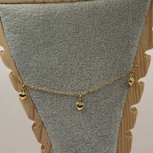 Ankle Bracelet with Heart Shape for Women